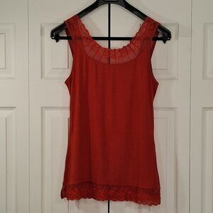 NWT CREAM Red Top